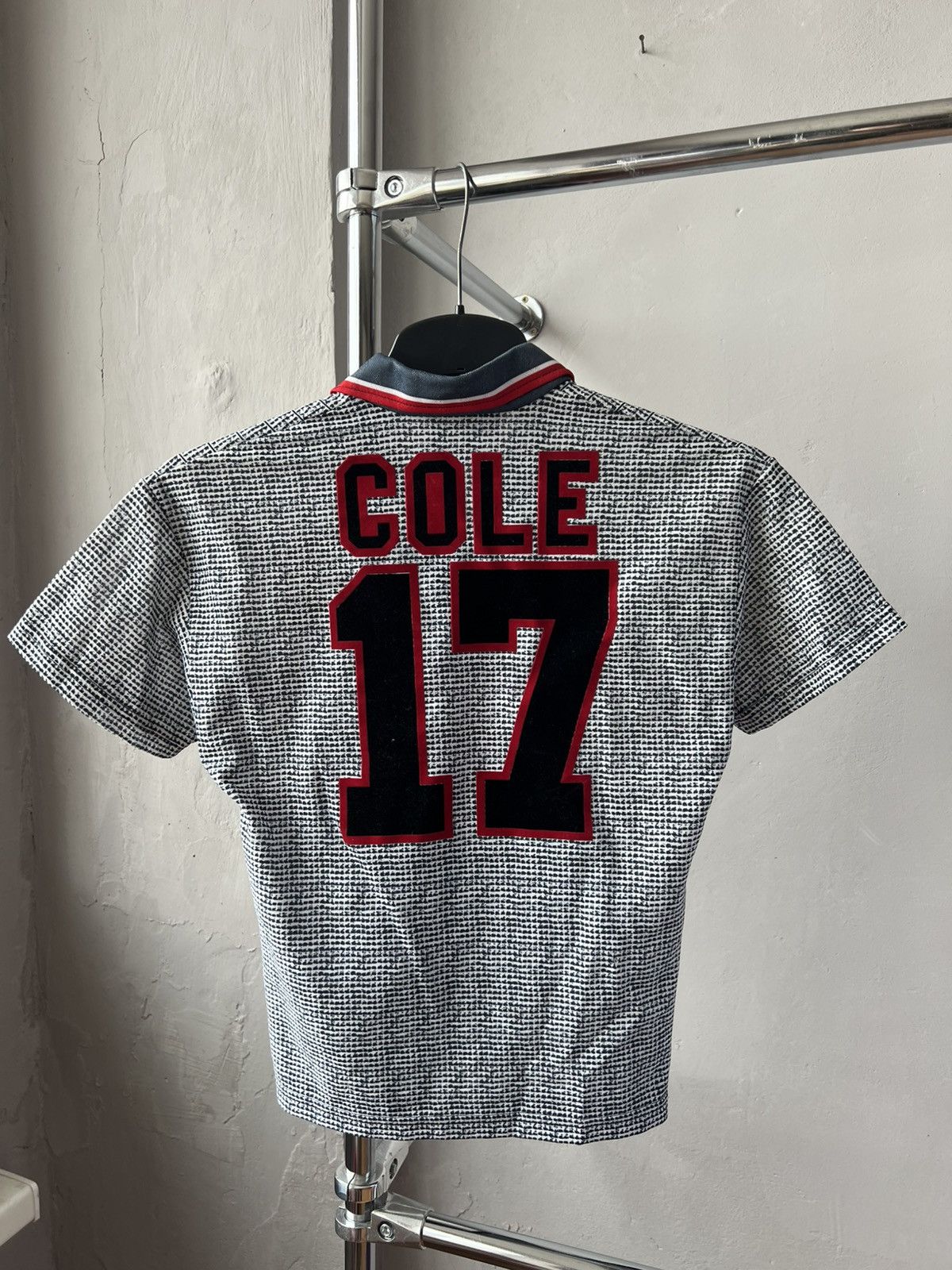 Umbro 1995/96 MANCHESTER UNITED #17 COLE AWAY SOCCER JERSEY BOYA Size US XXS / EU 40 - 2 Thumbnail