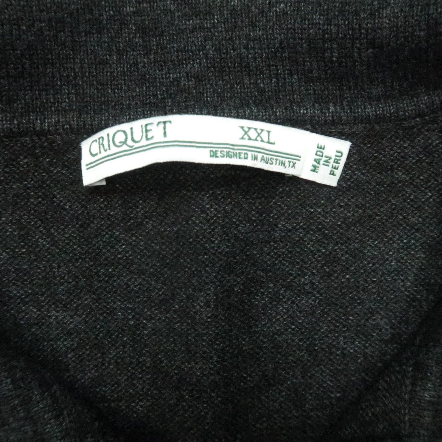 Vintage Criquet Sweater XL Men Gray Pullover Long Sleeve Knit Collared Casual Business Golf Travel Size US XL / EU 56 / 4 - 3 Thumbnail