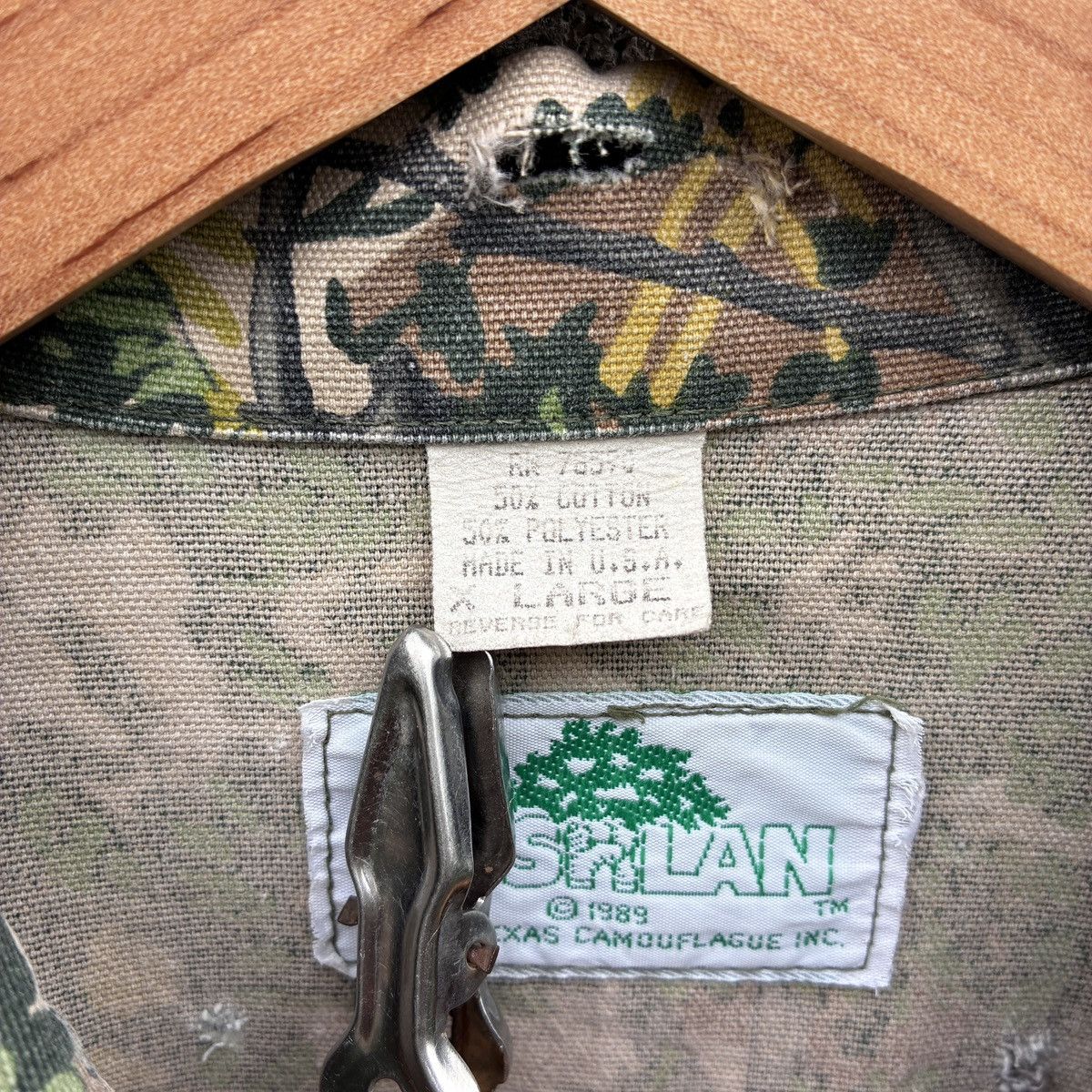 Vintage Bushlan South Texas Camouflage 4-Pocket Hunting Jacket Size US XL / EU 56 / 4 - 8 Thumbnail