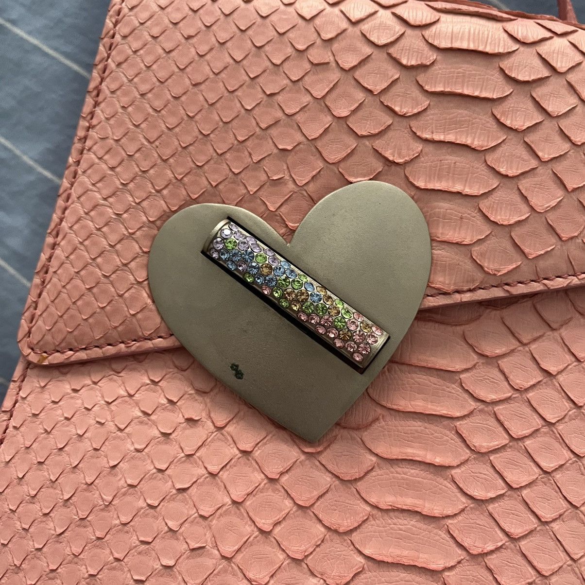 Other Ming Ray London pink snakeskin backpack Size ONE SIZE - 4 Thumbnail