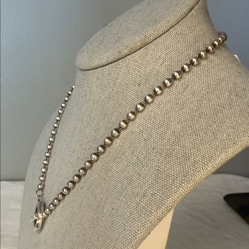 Gucci Gucci Sterling Silver Toggle Boule Necklace 17.5in Size ONE SIZE - 4 Thumbnail