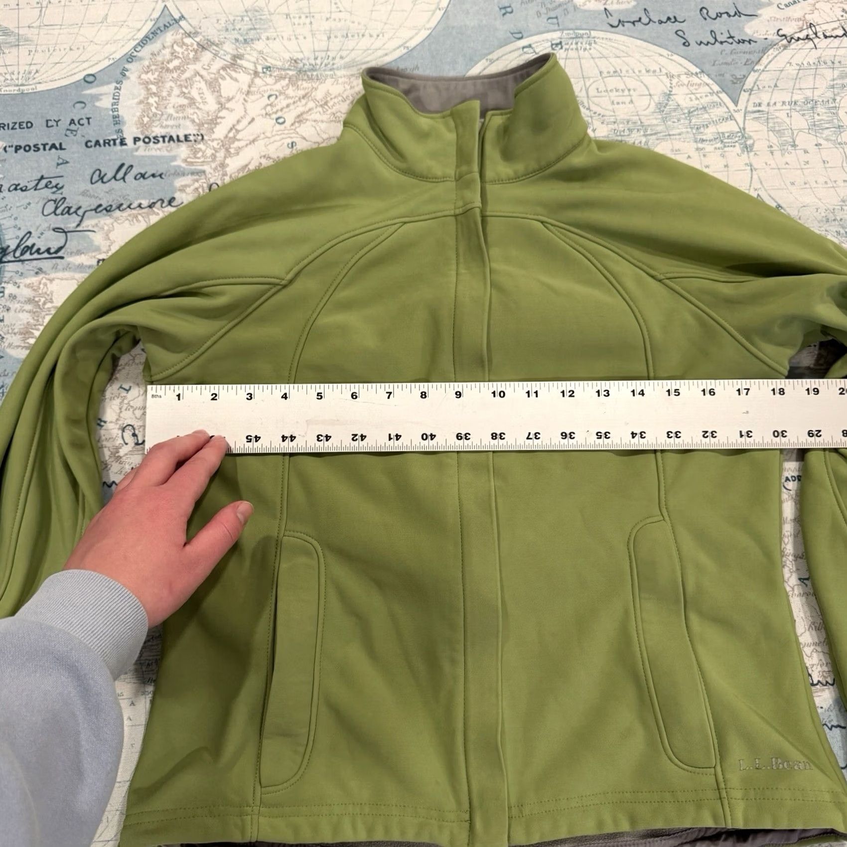 Vintage L.L. Bean Soft Shell Wind Stopper Jacket Zip Women S Green 0AKM4 Size S / US 4 / IT 40 - 7 Thumbnail