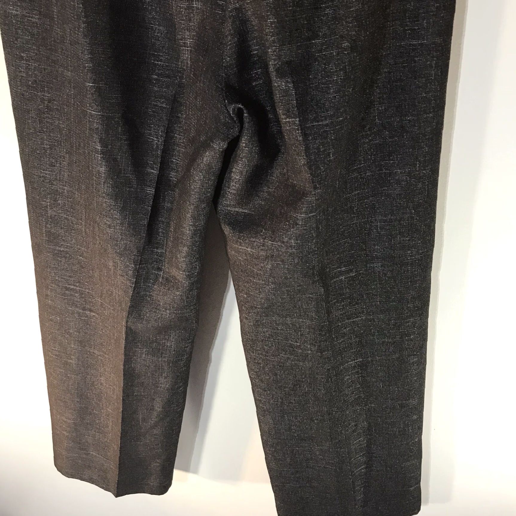 Kasper Kasper Women's Wide Leg Dress Pants Black Size 12P Business Party Formal Workwear Vietnam Size 34" / US 12 / IT 48 - 4 Thumbnail