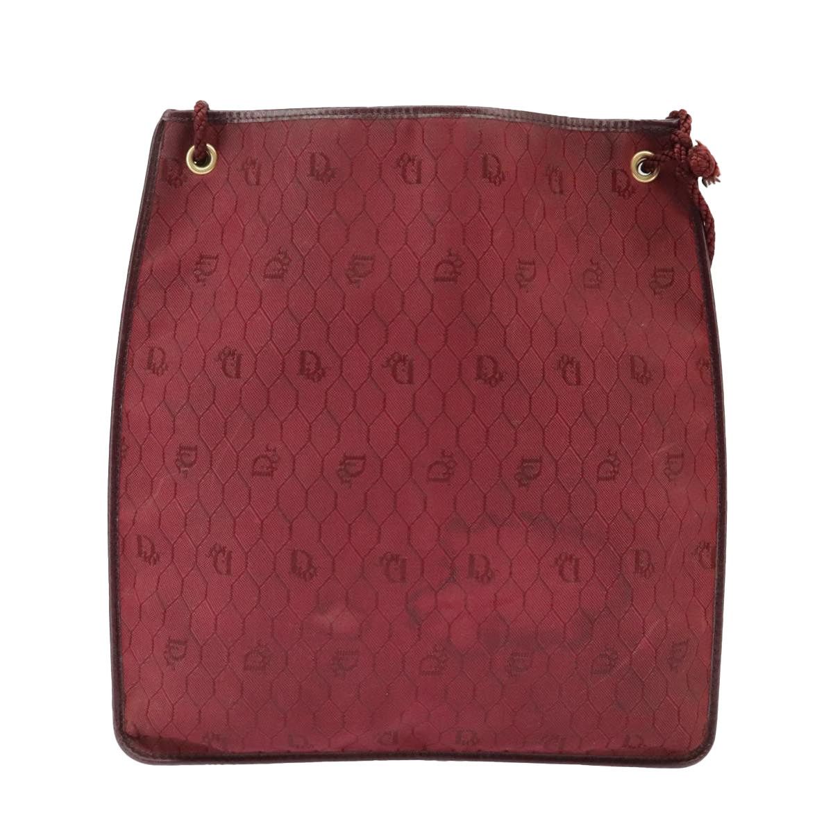 Dior DIOR Honeycomb Canvas Shoulder Bag Red Gold Size ONE SIZE - 13 Thumbnail