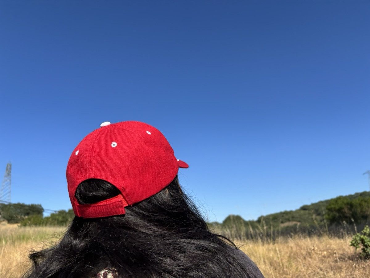Other Firenze Red Cap w/ Embroidery & Italian Flag – Adjustable Size ONE SIZE - 5 Thumbnail
