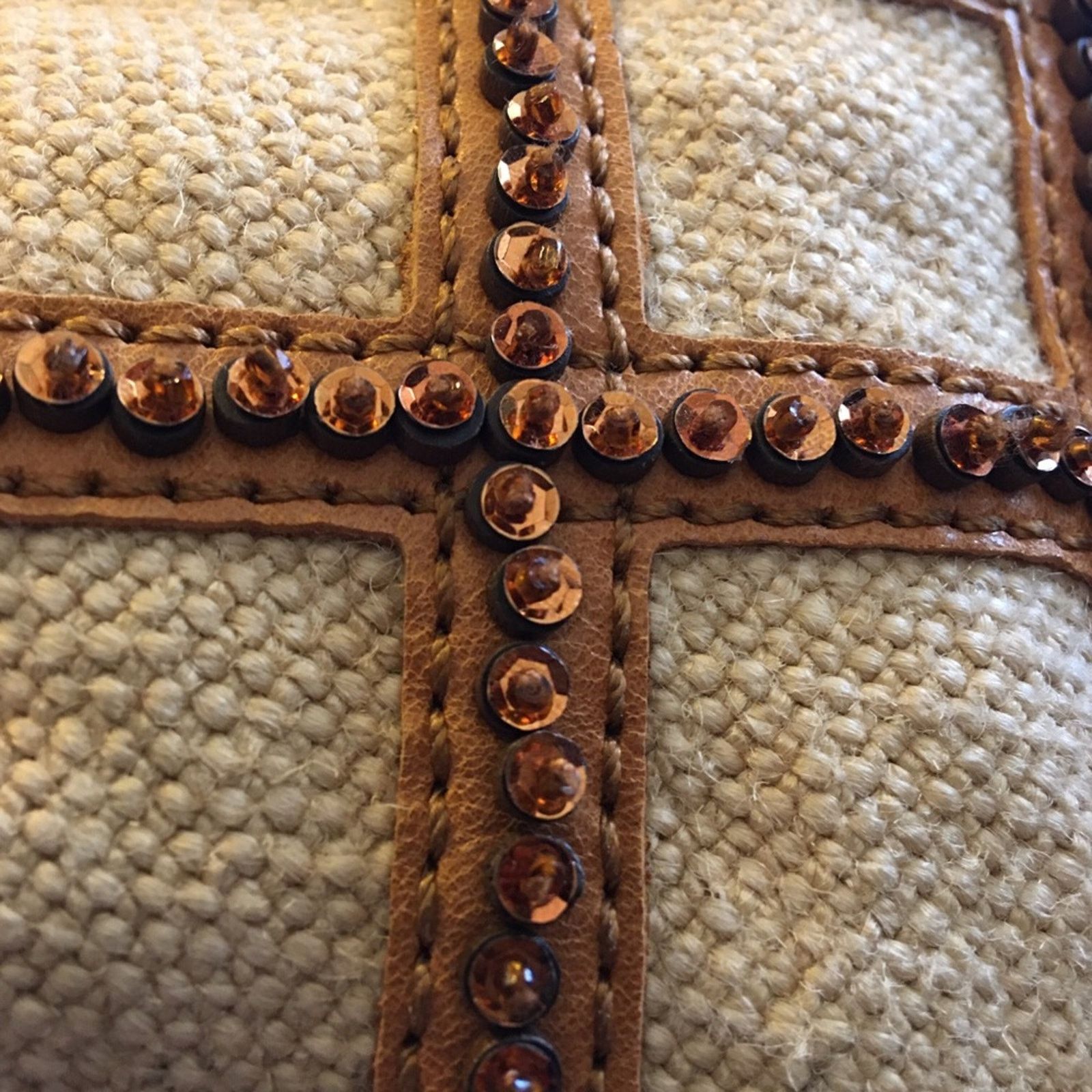 Vintage Vintage Isabella Fiore lattice leather beaded bag Size ONE SIZE - 13 Thumbnail