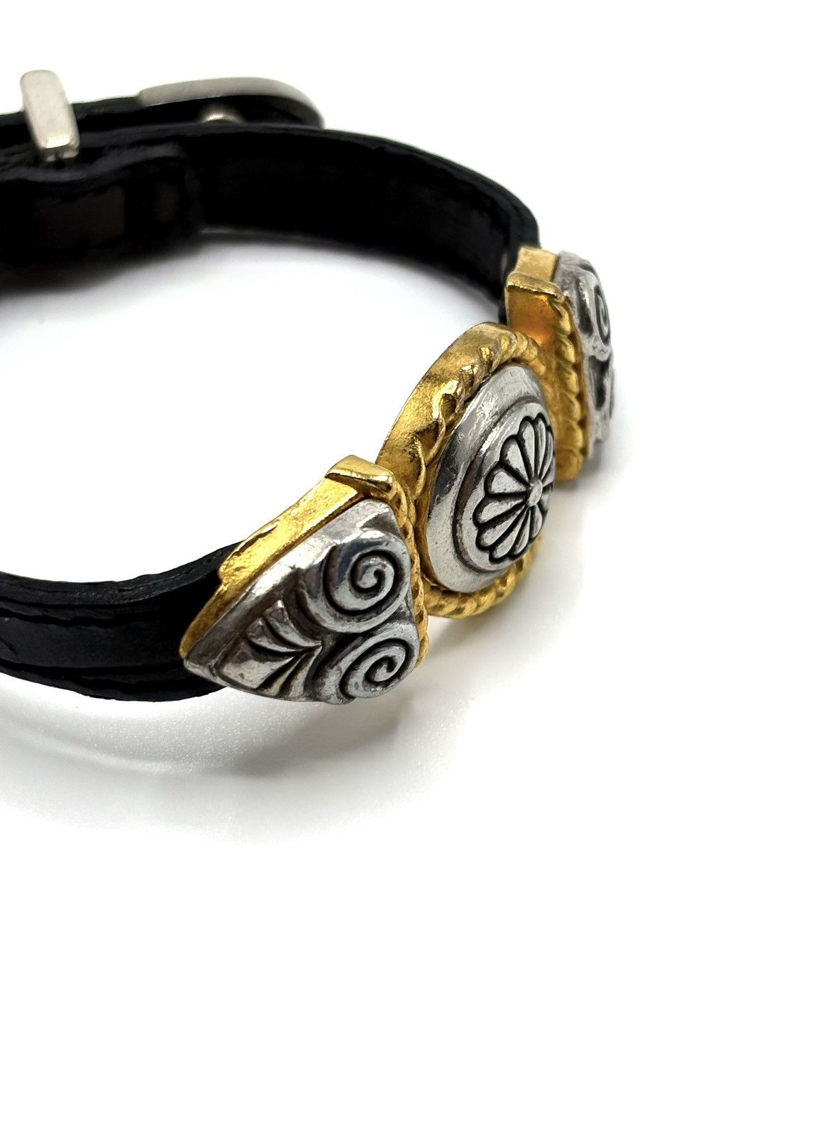 Brighton Brighton Two-Tone Leather Medallion Bracelet Size ONE SIZE - 3 Thumbnail