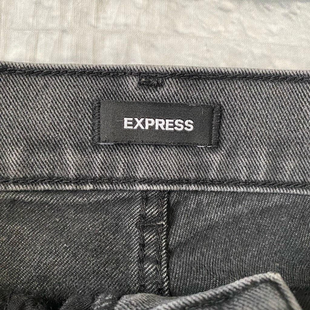 Express Express women 2R slim super high rise distressed ripped jean Size 26" / US 2 / IT 38 - 5 Thumbnail