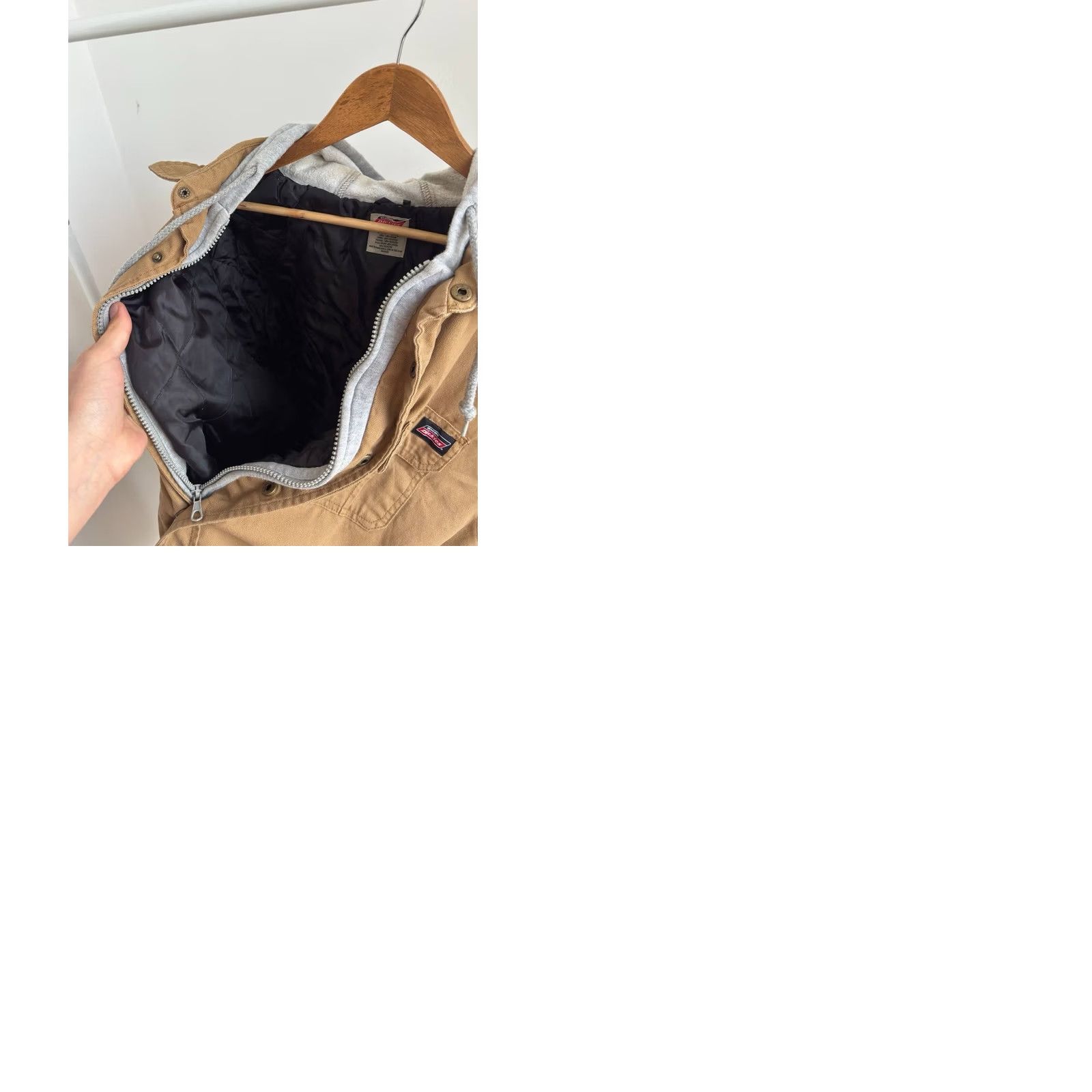 Dickies DICKIES MEN’S WORKWEAR ACTIVE HOODED JACKET BROWN XL Jacket Mens Hooded Lightweight Lined Quilted 90s Workwear Over Jacket Dickies Size US XL / EU 56 / 4 - 9 Thumbnail