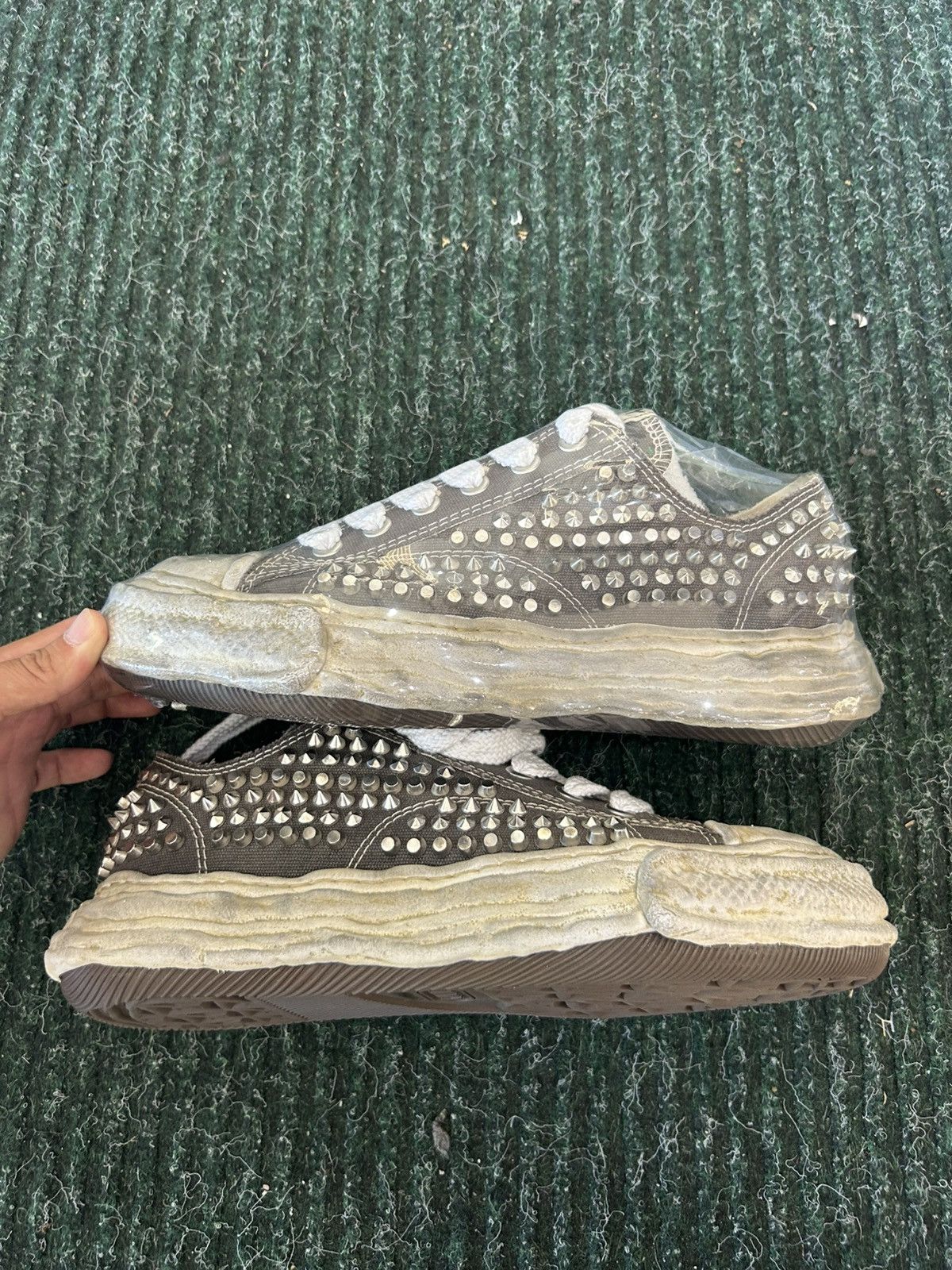 Maison MIHARA YASUHIRO Mihara Peterson Low Studded Sneakers Size US 8.5 / EU 41-42 - 1 Thumbnail