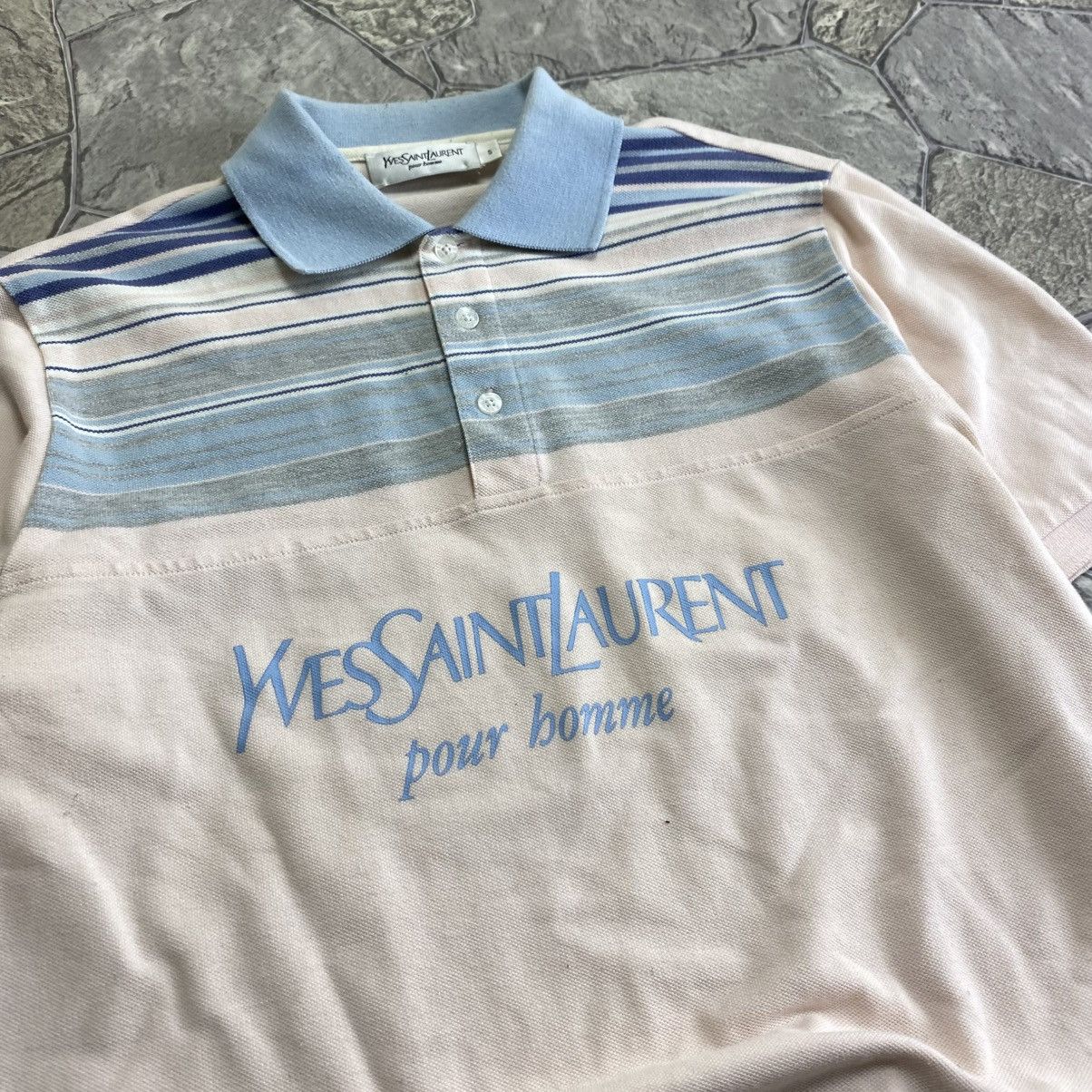 Yves Saint Laurent 90's Vintage Yves Saint Laurent YSL Polo Shirt T-Shirt Tee Size US S / EU 44-46 / 1 - 3 Thumbnail