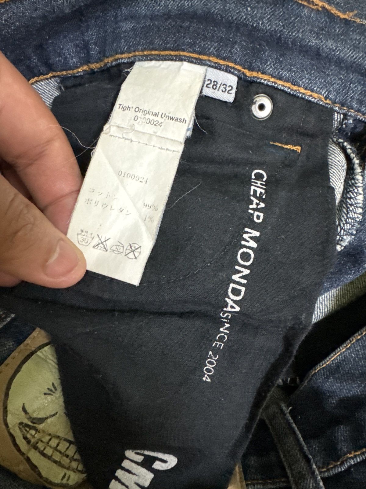 Cheap Monday CHEAP MONDAY Tight Original Wash Distressed Skinny Jeans Size US 26 / EU 42 - 14 Thumbnail