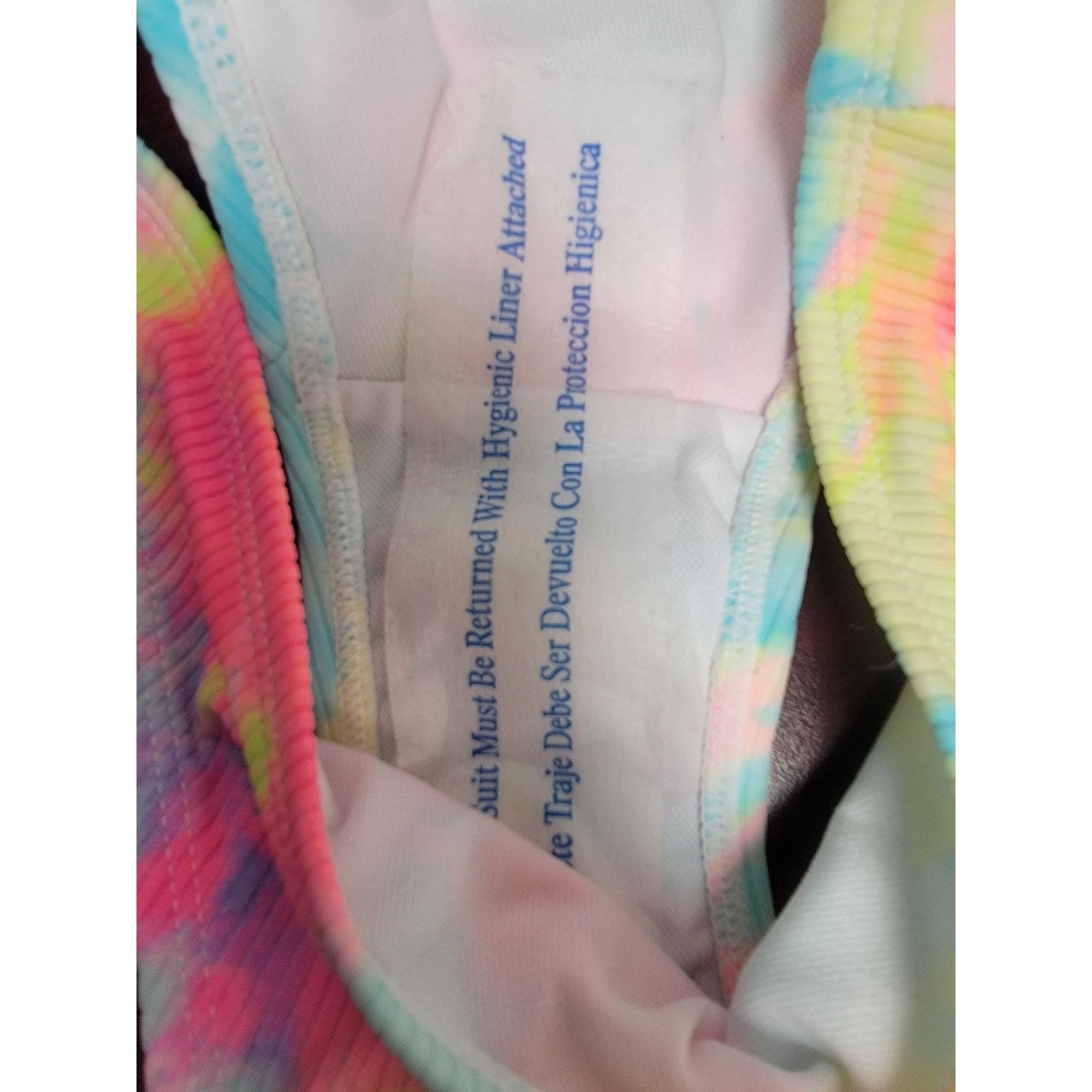 Other Tie-Dye Ribbed Bikini Bottoms Womens Size S Vibrant Pastel C Size ONE SIZE - 7 Thumbnail