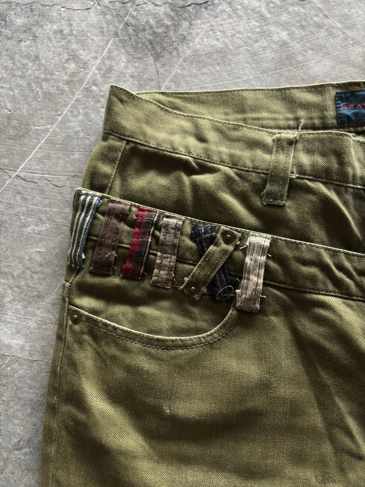 Hysteric Glamour double waist rageblue japanese punk grunge army green color Size US 33 - 8 Thumbnail