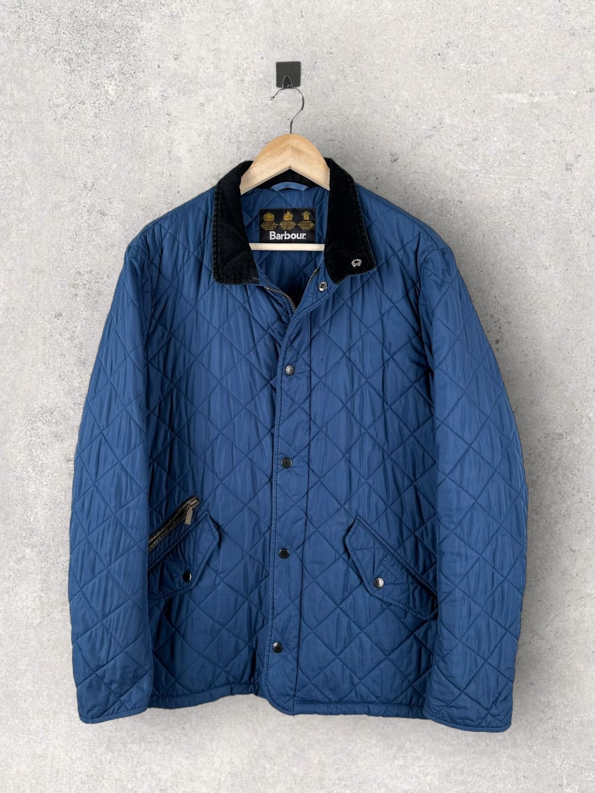 Pre-owned Barbour Quilted Chelsea Jacket Streetwear In Blue