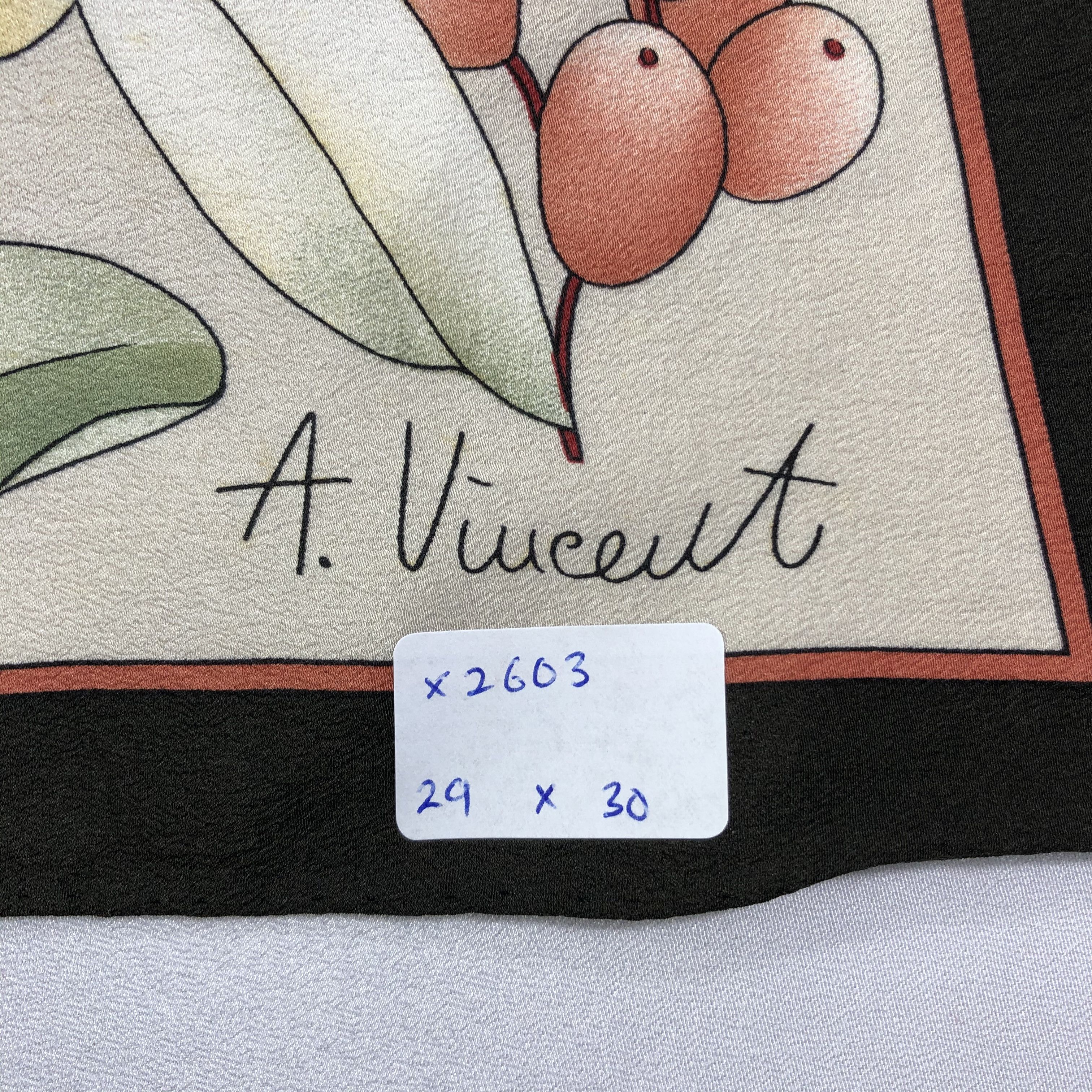 Vintage Vintage Silk Scarf Size ONE SIZE - 8 Thumbnail