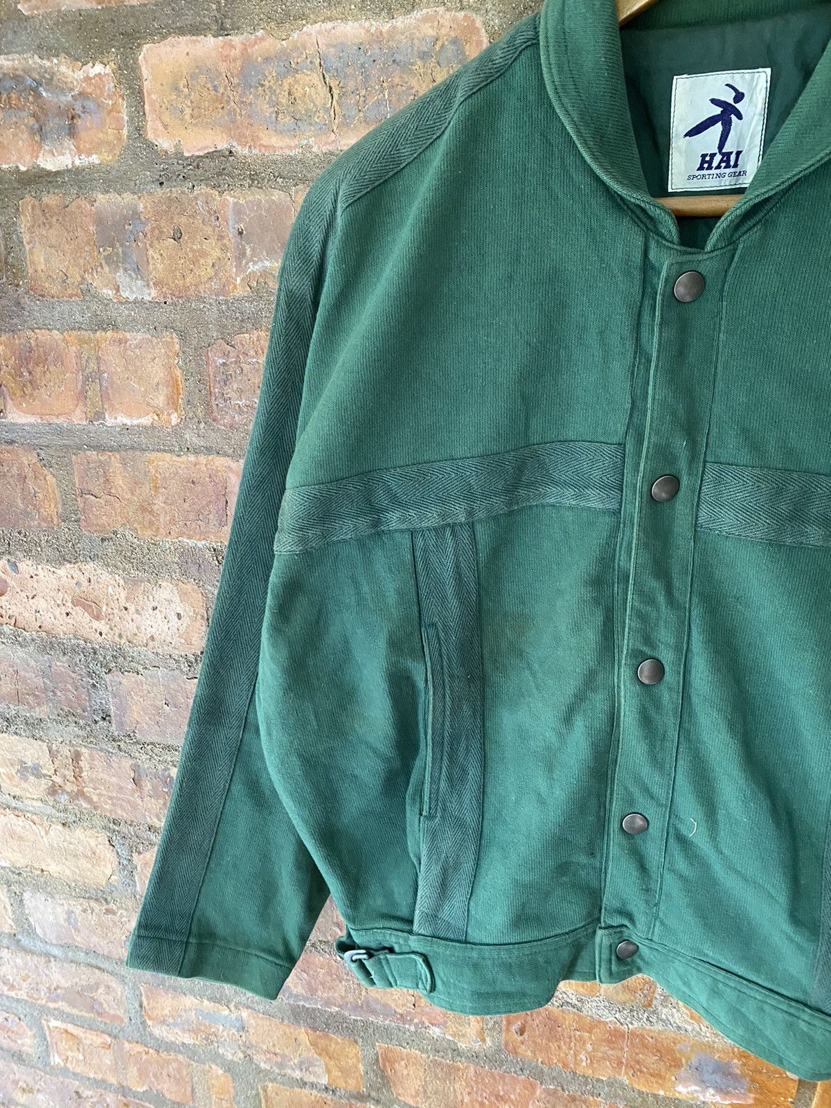 Issey Miyake 1990s Bondage Green Jacket Size US M / EU 48-50 / 2 - 6 Thumbnail