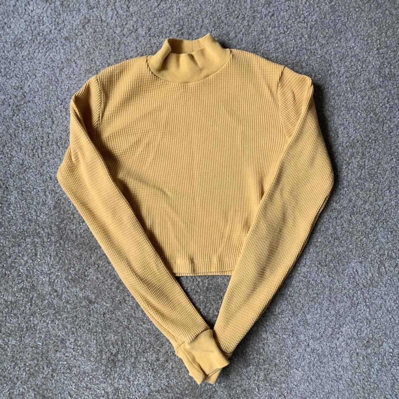 Aritzia Aritzia Waffle Texture Longsleeve Crop Size XXS / US 00 / IT 34 - 1 Thumbnail