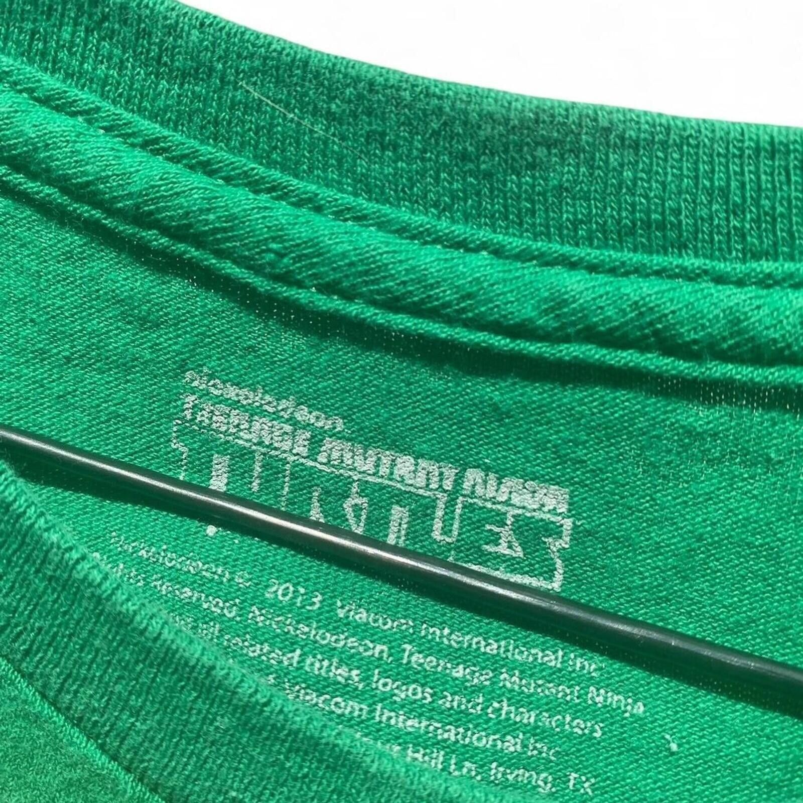 Nickelodeon 2013 Green Teenage Mutant Ninja Turtle Shell T-Shirt Size L Size US L / EU 52-54 / 3 - 4 Thumbnail