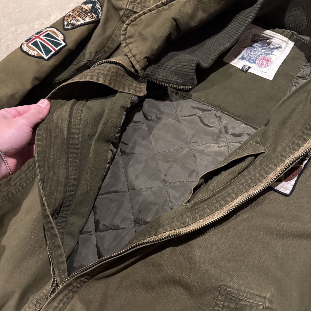 Vintage Vtg 2000s Faded Distressed Decibel Military Deck Jacket ERD Size US XXL / EU 58 / 5 - 9 Thumbnail