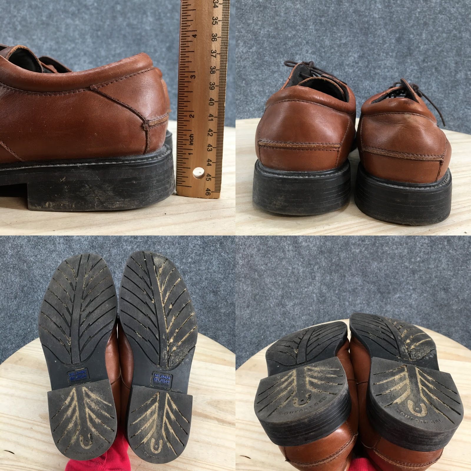 Nunn Bush Nunn Bush Maxwell Dress Cap Toe Oxford Shoes Mens 9.5 M Brown Leather Size ONE SIZE - 9 Thumbnail