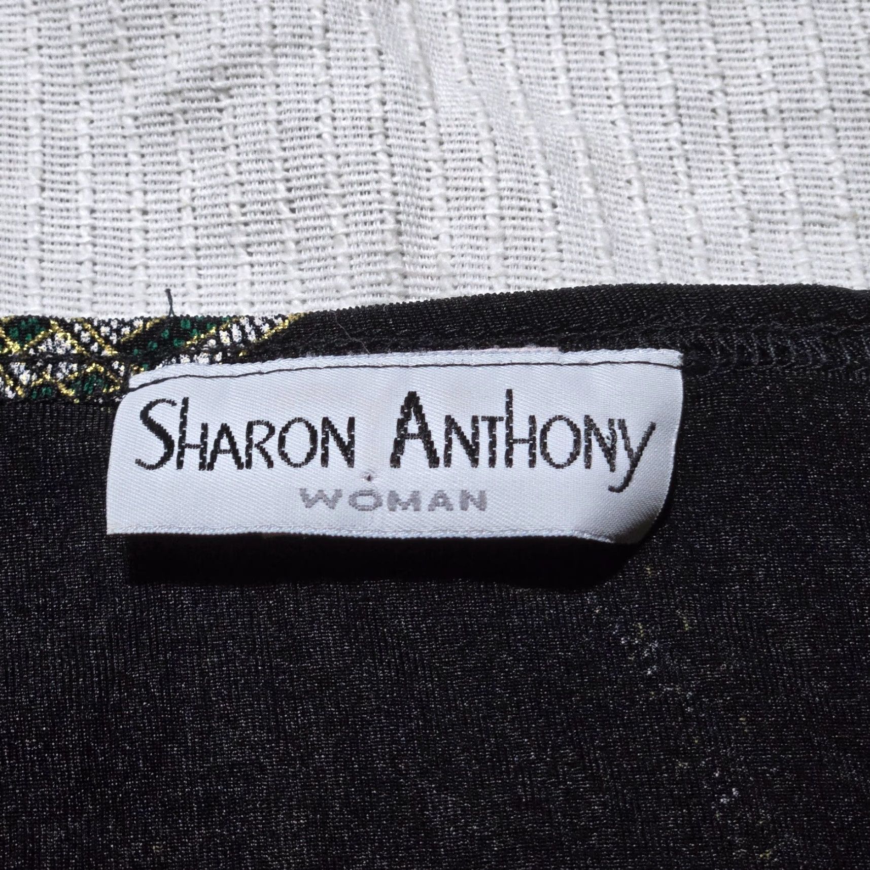 Vintage VINTAGE Sharon Anthony Shirt Women 24W Black Long Sleeve Button-Up 90s Womens Size 4XL / US 24-26 - 3 Thumbnail