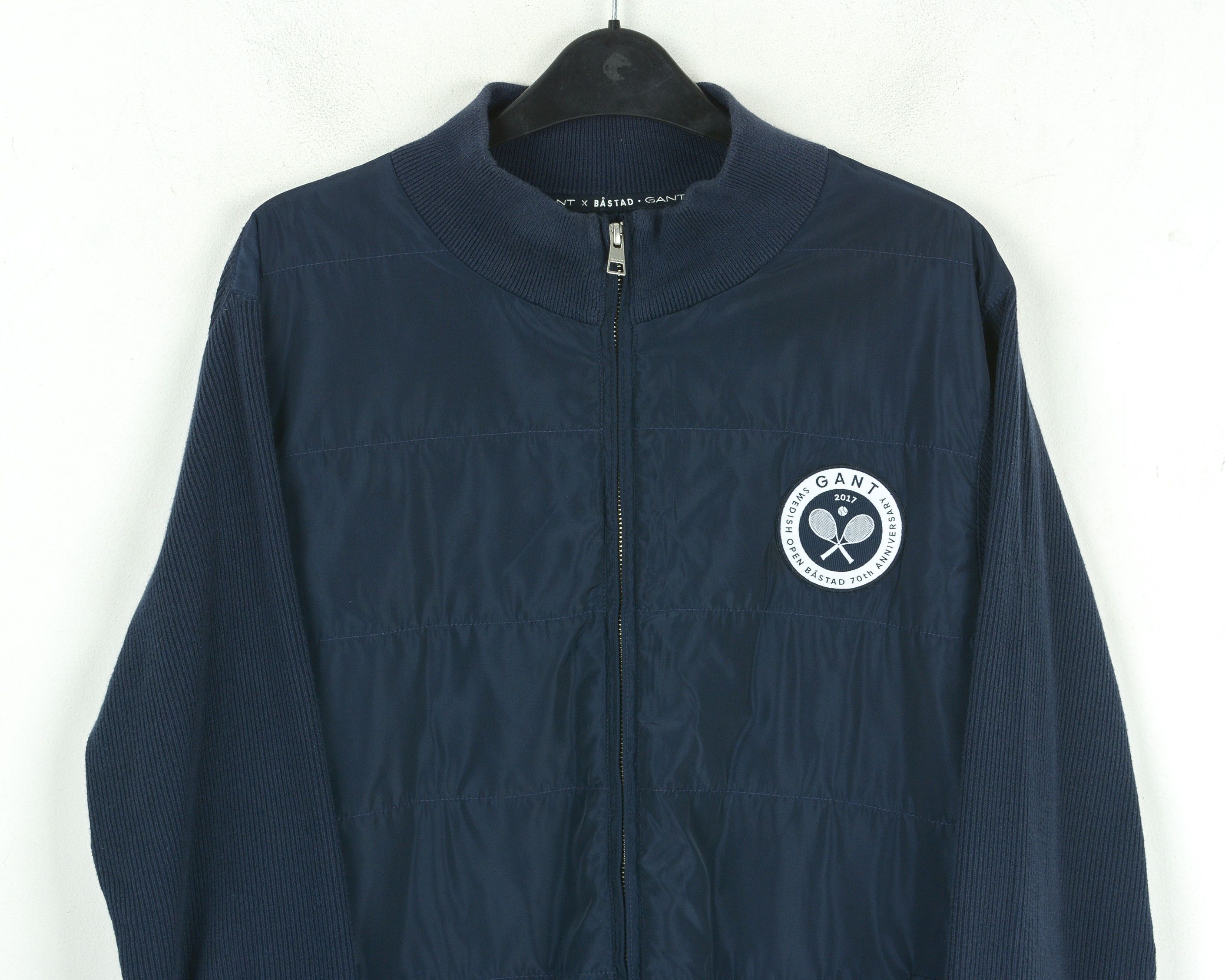 Gant GANT X BASTAD Varsity Bomber Jacket Sweater Coat Embroidered Size US L / EU 52-54 / 3 - 2 Thumbnail