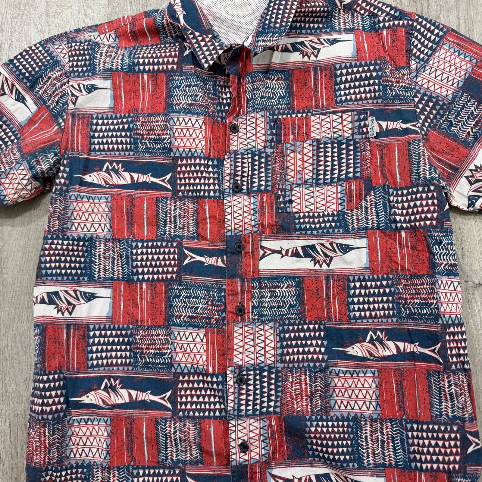 Columbia Columbia PFG Shirt Men's Large Check Lightweight Vented Size US L / EU 52-54 / 3 - 2 Thumbnail