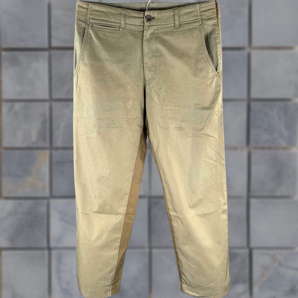 Comme des Garcons Girl COMME des GARCONS HOMME Pants Brown Olive Color Block Cotton Casual 32 Adult Mens Size US 32 / EU 48 - 1 Thumbnail