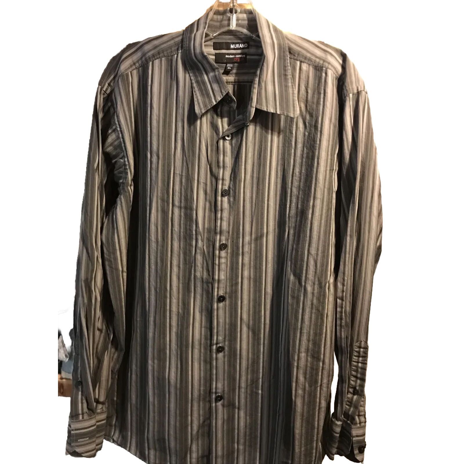 murano slim fit dress shirt The Donna Stretch Satin Glitter and Lace Fitted Gown Silver / 6 main image 0