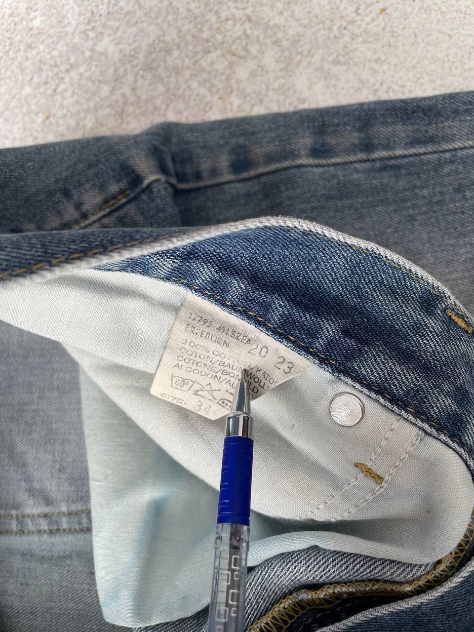 Lee × Vintage Vintage Lee Washed Blue Denim Baggy Pants Y2K Ultra Rare Size US 34 / EU 50 - 7 Thumbnail