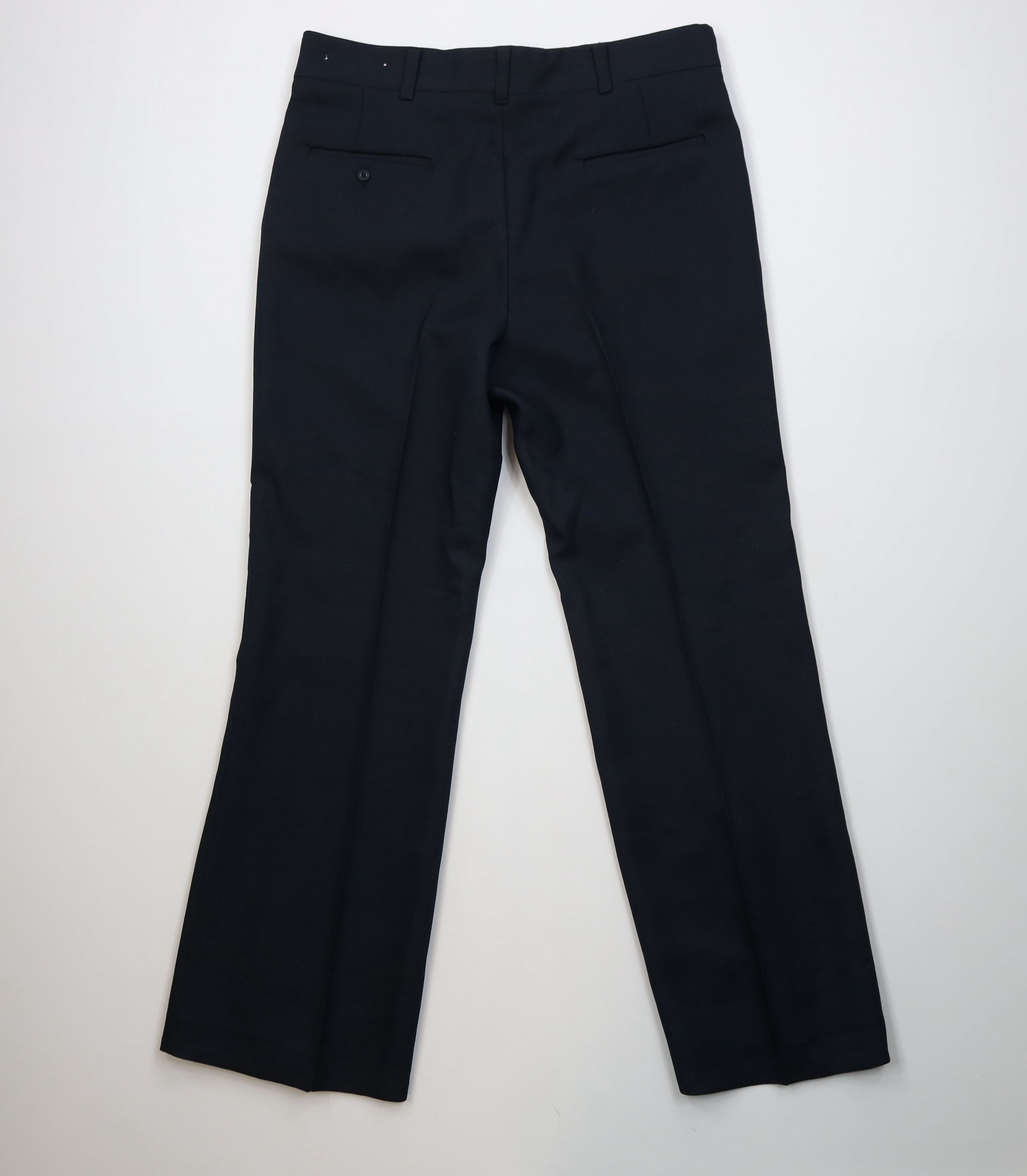Vintage Vintage 70s Streetwear Wide Leg Chino Pants Navy Blue USA Size US 36 / EU 52 - 8 Thumbnail