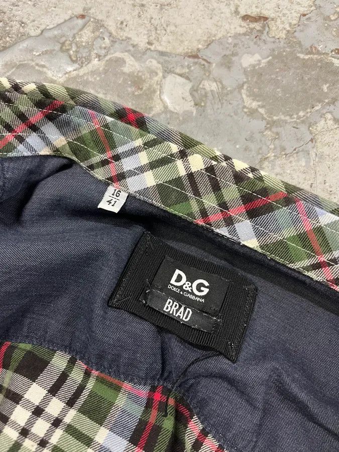 Dolce & Gabbana 2000s Dolce & Gabbana Green Checkered Shirt Size US M / EU 48-50 / 2 - 9 Thumbnail