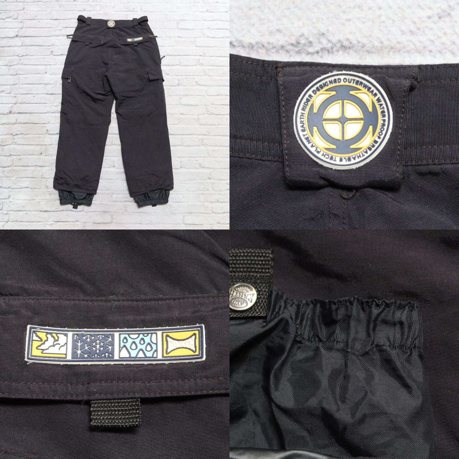 Vintage VINTAGE Planet Earth Snow Pants Mens Snowboard Black 90s Size L 28 1/2in 33in Jeans Winter Ski Size US 33 - 11 Thumbnail