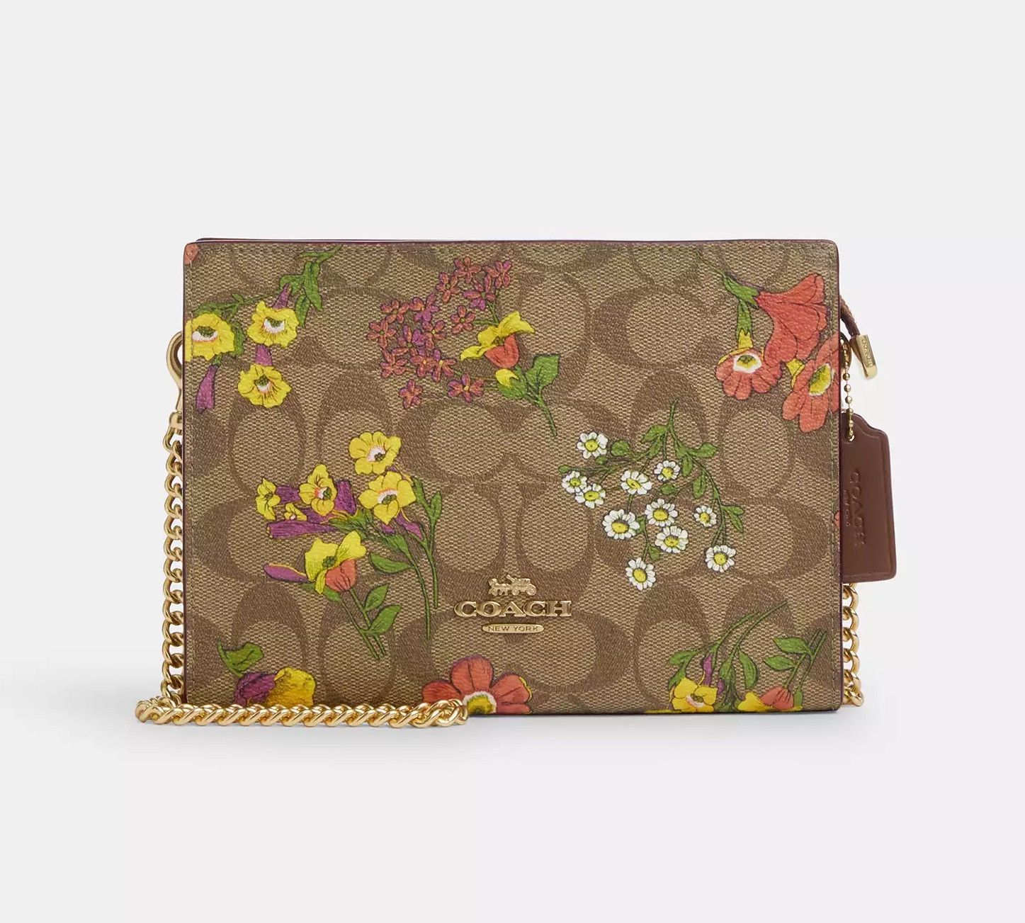 Coach Slim Crossbody In Signature Canvas With Floral Print CR240 | Grailed