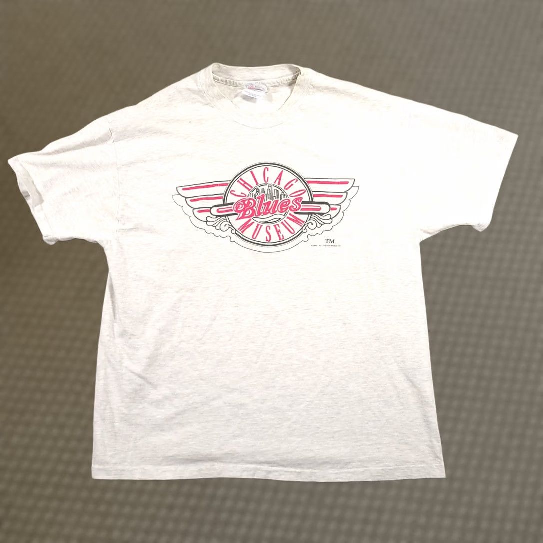 Hanes VINTAGE Chicago 1994 Blues Music Museum Shirt XL Hall Of Fame Honorees USA Made Shirt Men XL Ivory Cotton Hanes Graphic Print 90s Size US XL / EU 56 / 4 - 1 Thumbnail