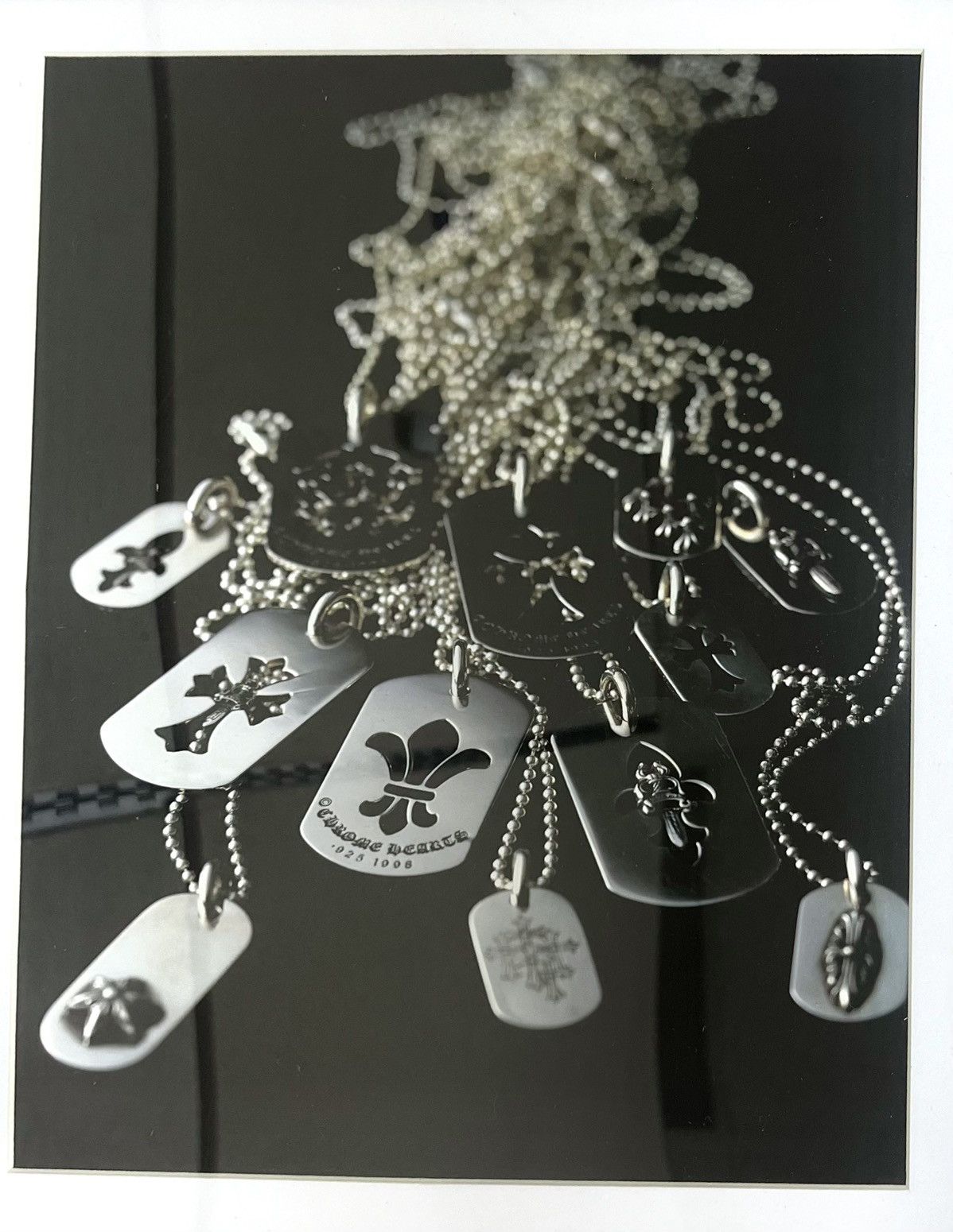 Chrome Hearts × Vintage Chrome Hearts dog tags Framed poster 8x11 magazine cutout Size ONE SIZE - 2 Thumbnail