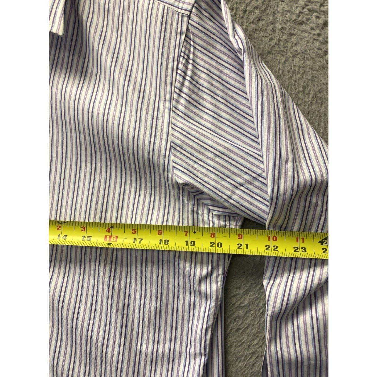 Brooks Brothers Brooks Brothers Button Shirt Mens 15.5 32 White Blue Stripes Long Sleeve Size US L / EU 52-54 / 3 - 6 Thumbnail