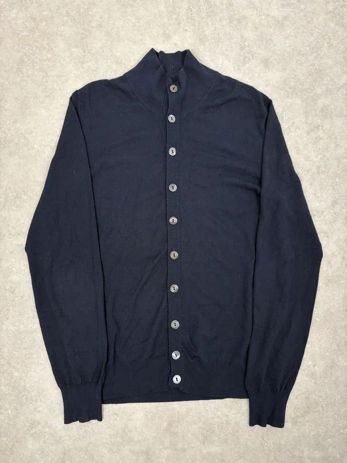 Dolce & Gabbana SS2008 Dolce & Gabbana Navy Wool Classy Cardigan Size US M / EU 48-50 / 2 - 1 Thumbnail