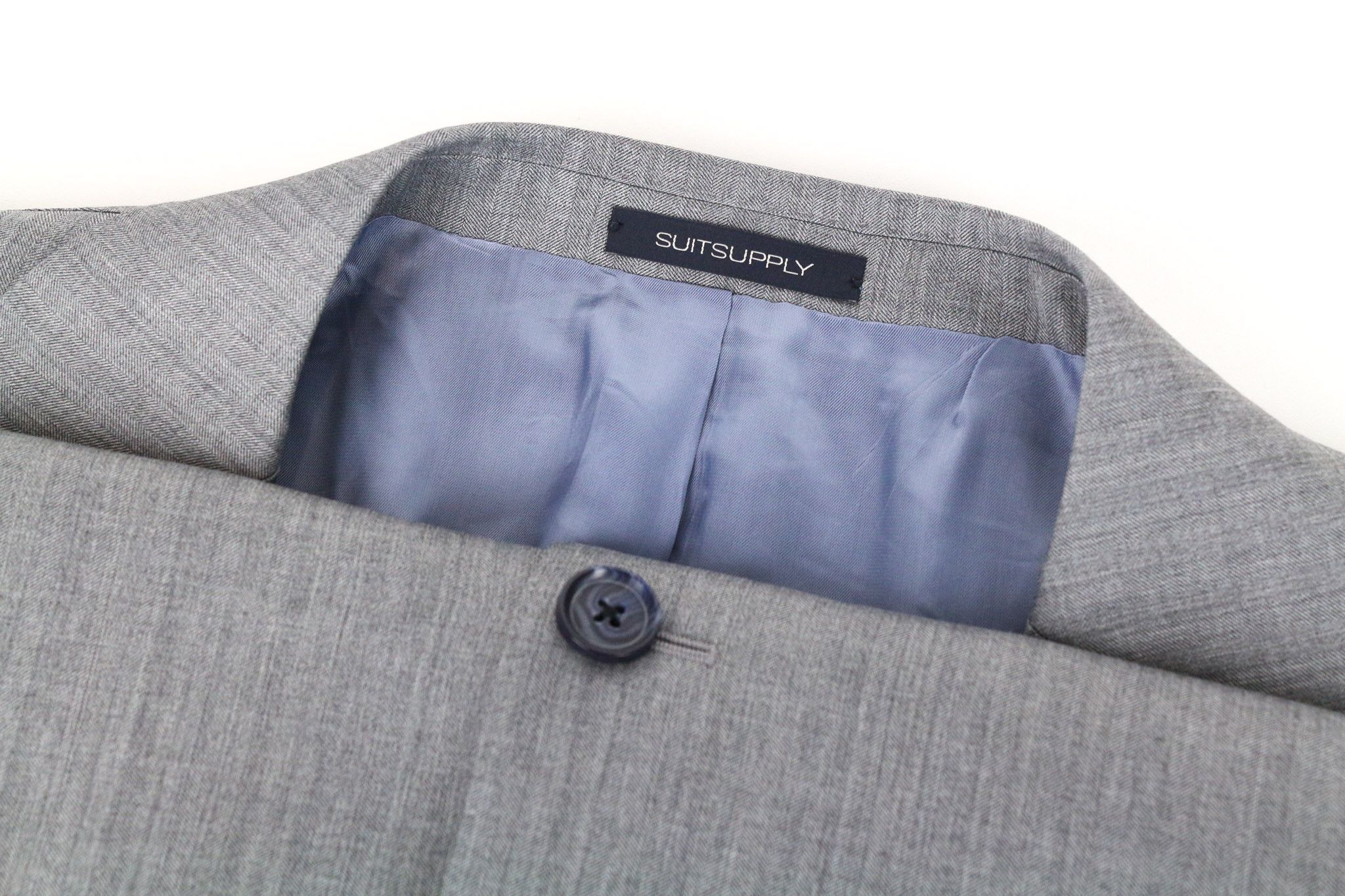 Suitsupply LA SPALLA UK50R Grey Wool Silk Blazer 73311 Size 50R - 3 Thumbnail