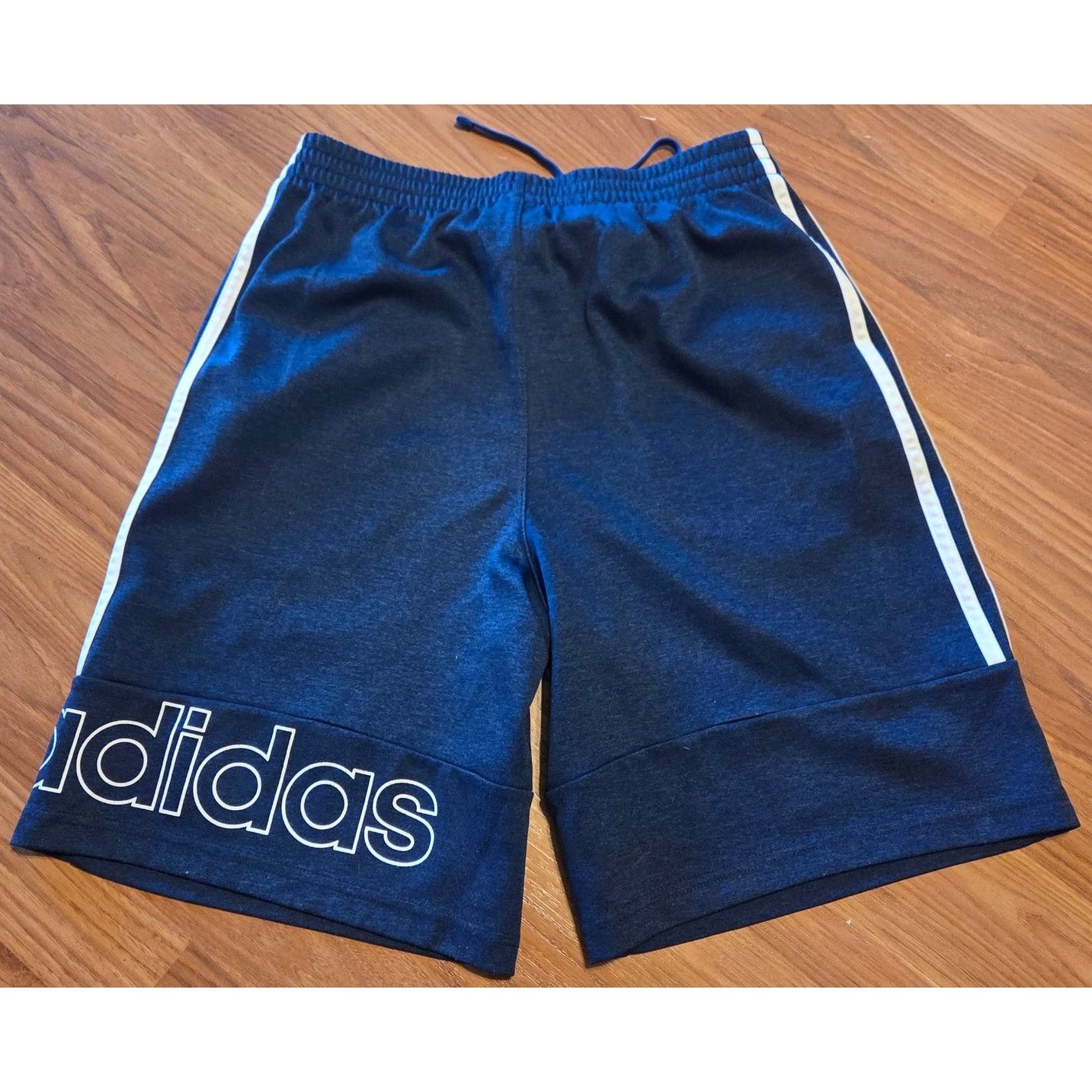 Adidas Adidas Blue Athletic Shorts - Juniors Boys Large 14/16 Size US 26 / EU 42 - 2 Thumbnail