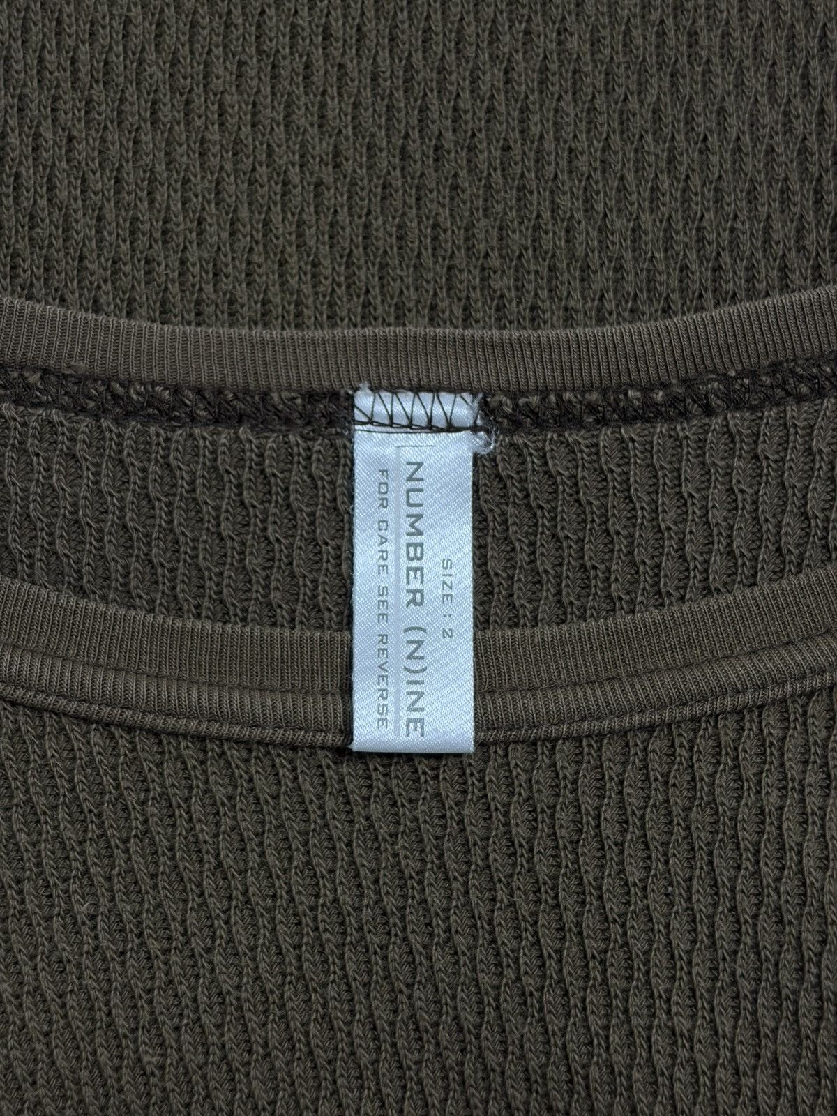 Rick Owens Number (N)ine FW02 brown thermal longsleeve Size US S / EU 44-46 / 1 - 3 Thumbnail