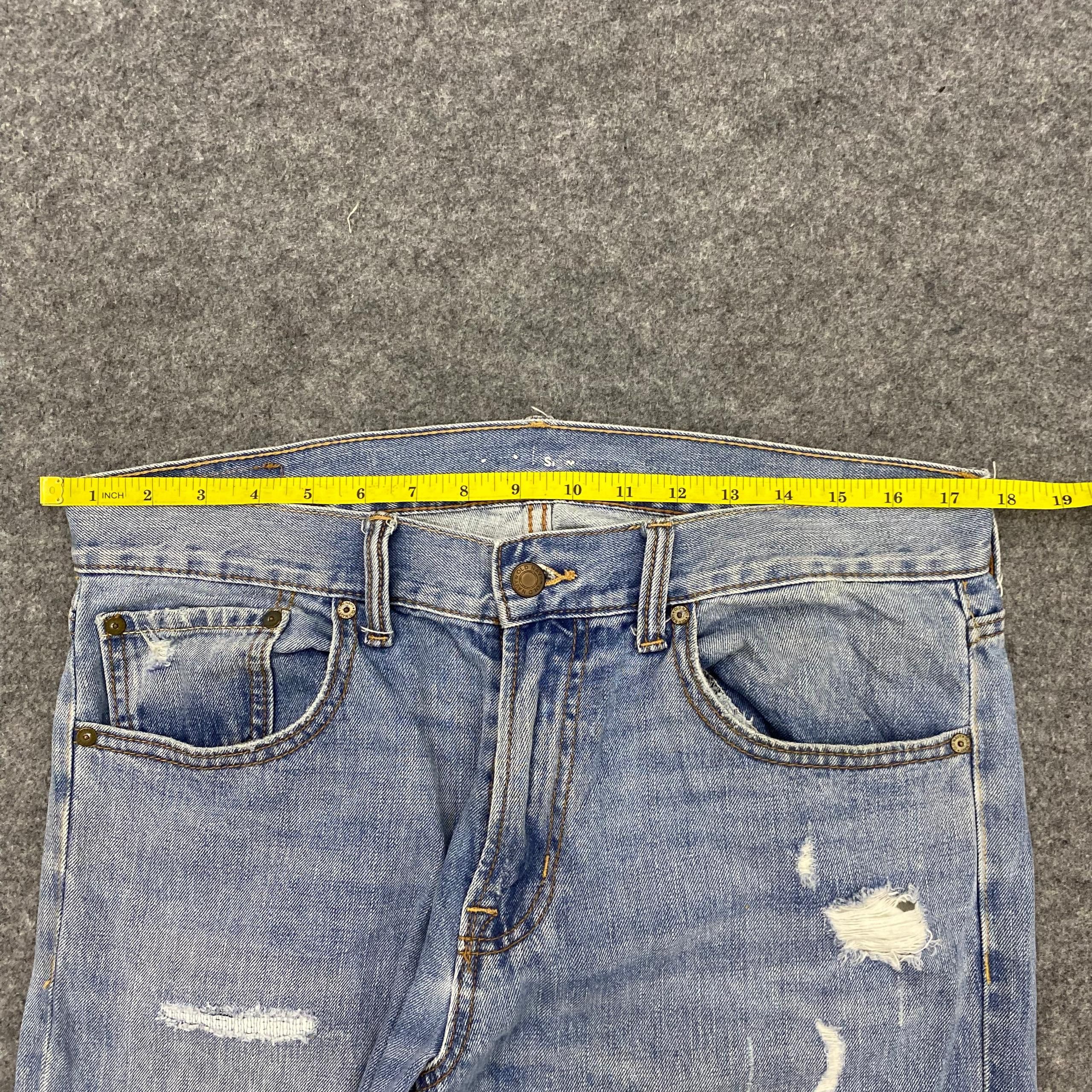 If Six Was Nine 💥Best Offer💥Old Navy Japanese Brand Patchwork Denim Size US 34 / EU 50 - 4 Thumbnail