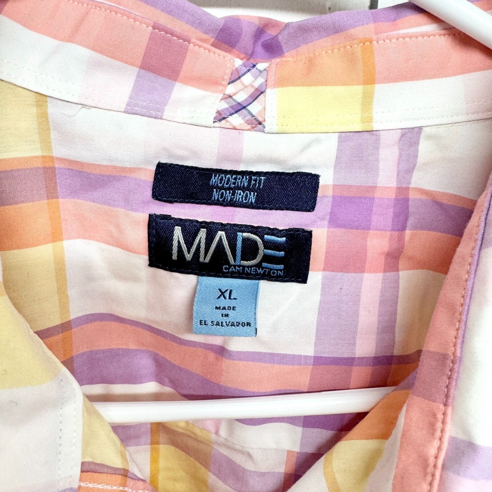 Newton Cam Newton Made Shirt Men XL Plaid Long Sleeve Button Down Size US XL / EU 56 / 4 - 2 Thumbnail