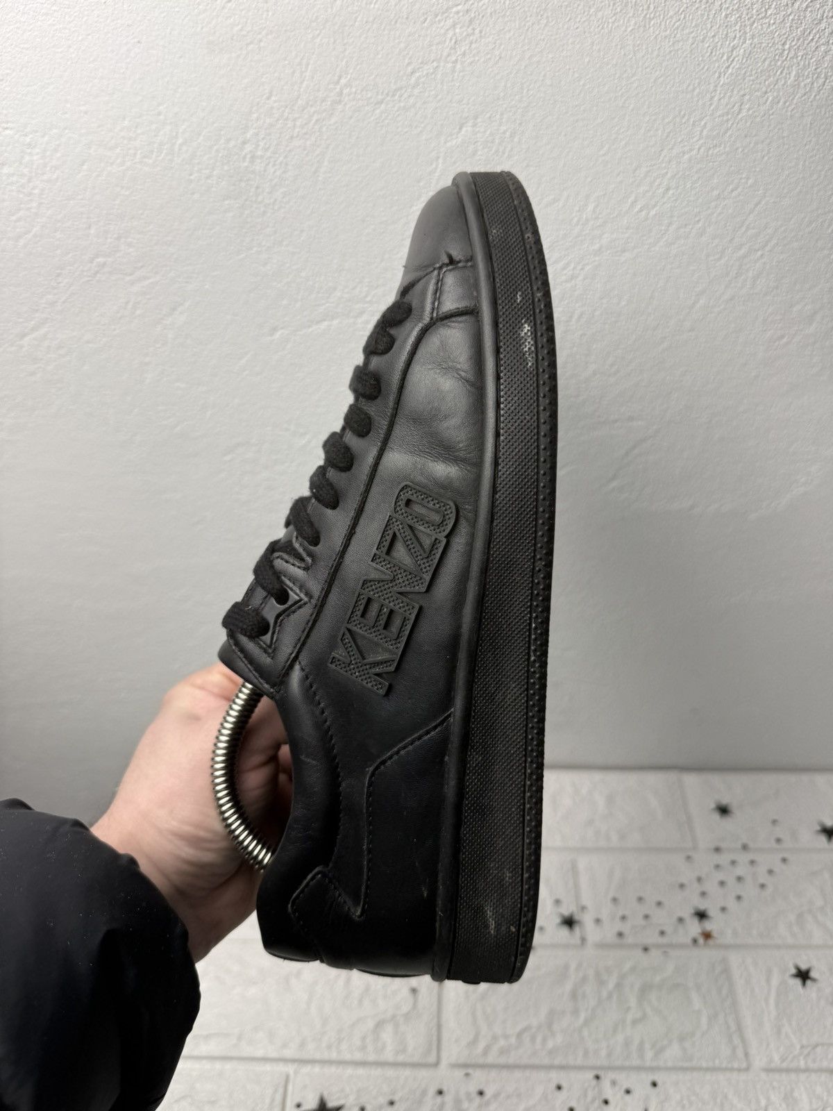 Kenzo KENZO Tennix US8 UK7 EUR41 sneakers casual leather black Size US 8 / EU 41 - 10 Thumbnail