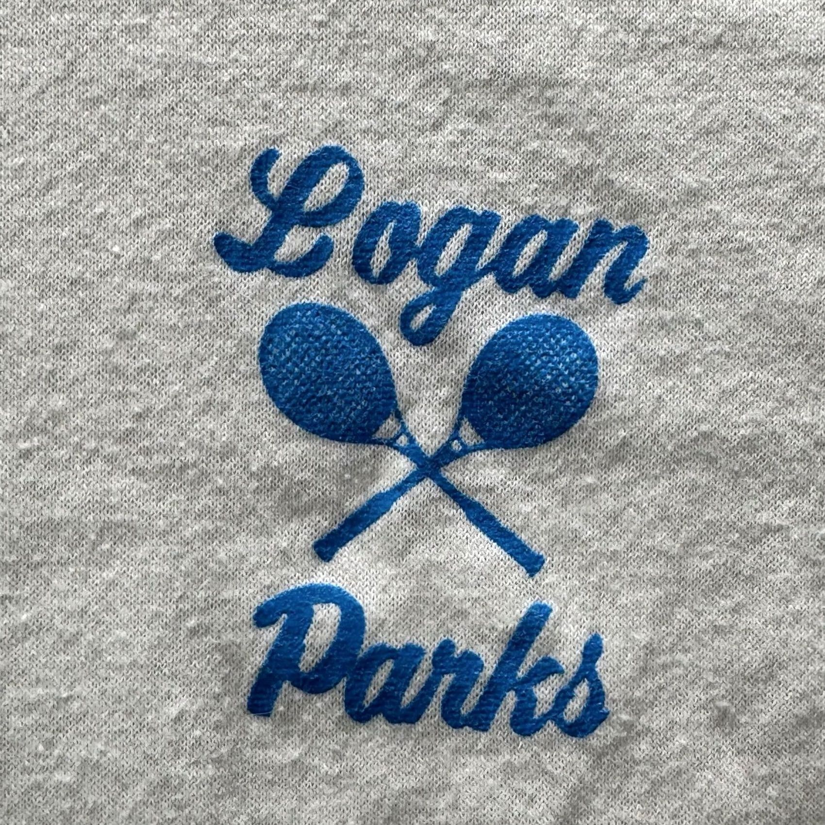Jerzees VINTAGE JERZEES Shirt Mens S White Logan Parks Tennis Graphic Tee Crewneck Size US S / EU 44-46 / 1 - 3 Thumbnail