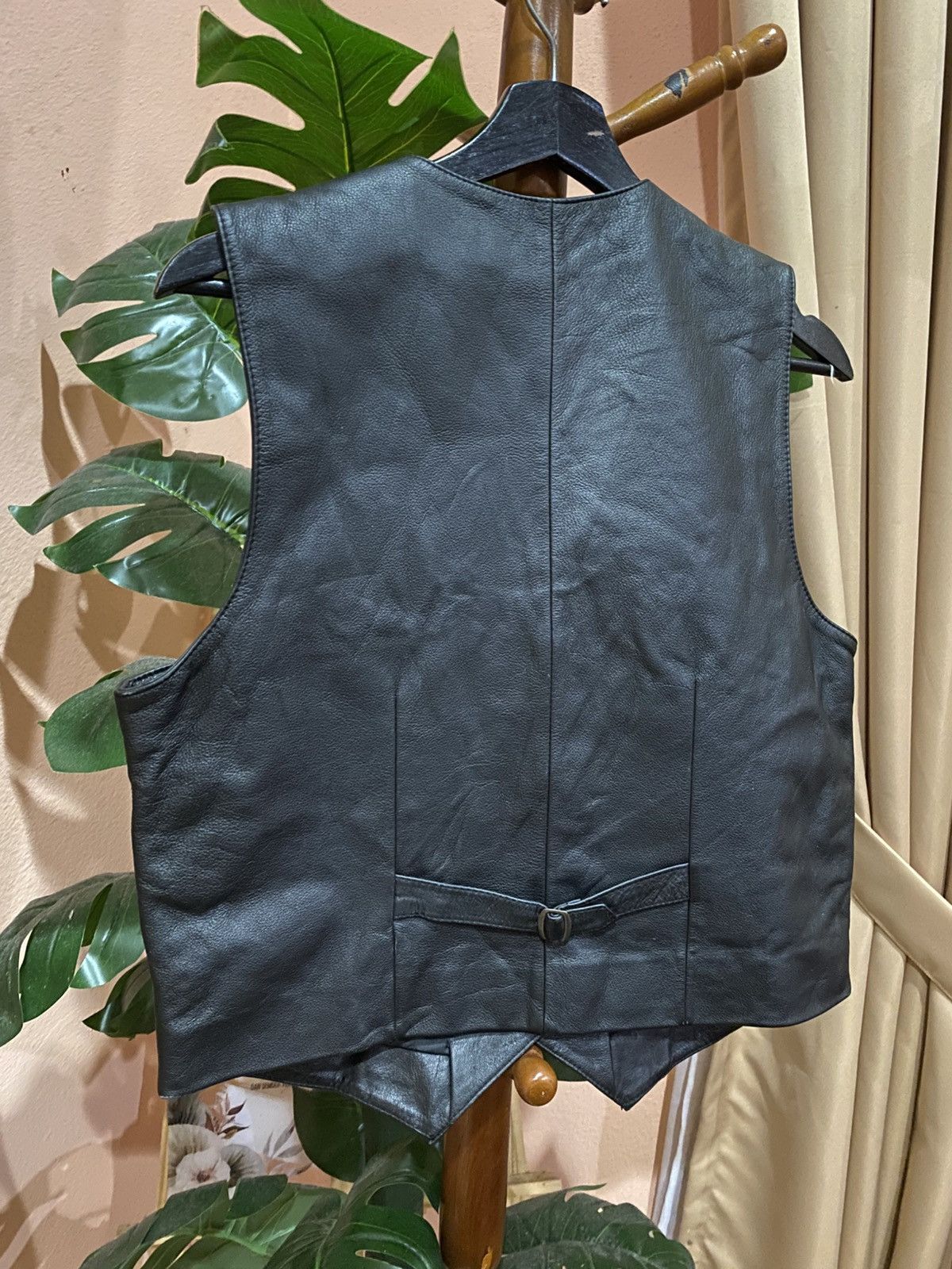 Leather Vintage Han Wool Leather Vest Classic Western Style Size US L / EU 52-54 / 3 - 9 Thumbnail