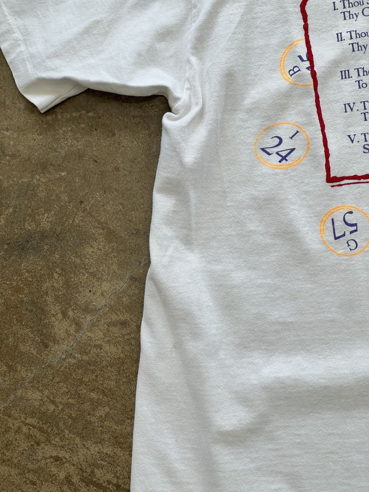Vintage Vintage 90s Ten Commandments Bingo Religious Tee XL Size US XL / EU 56 / 4 - 8 Thumbnail
