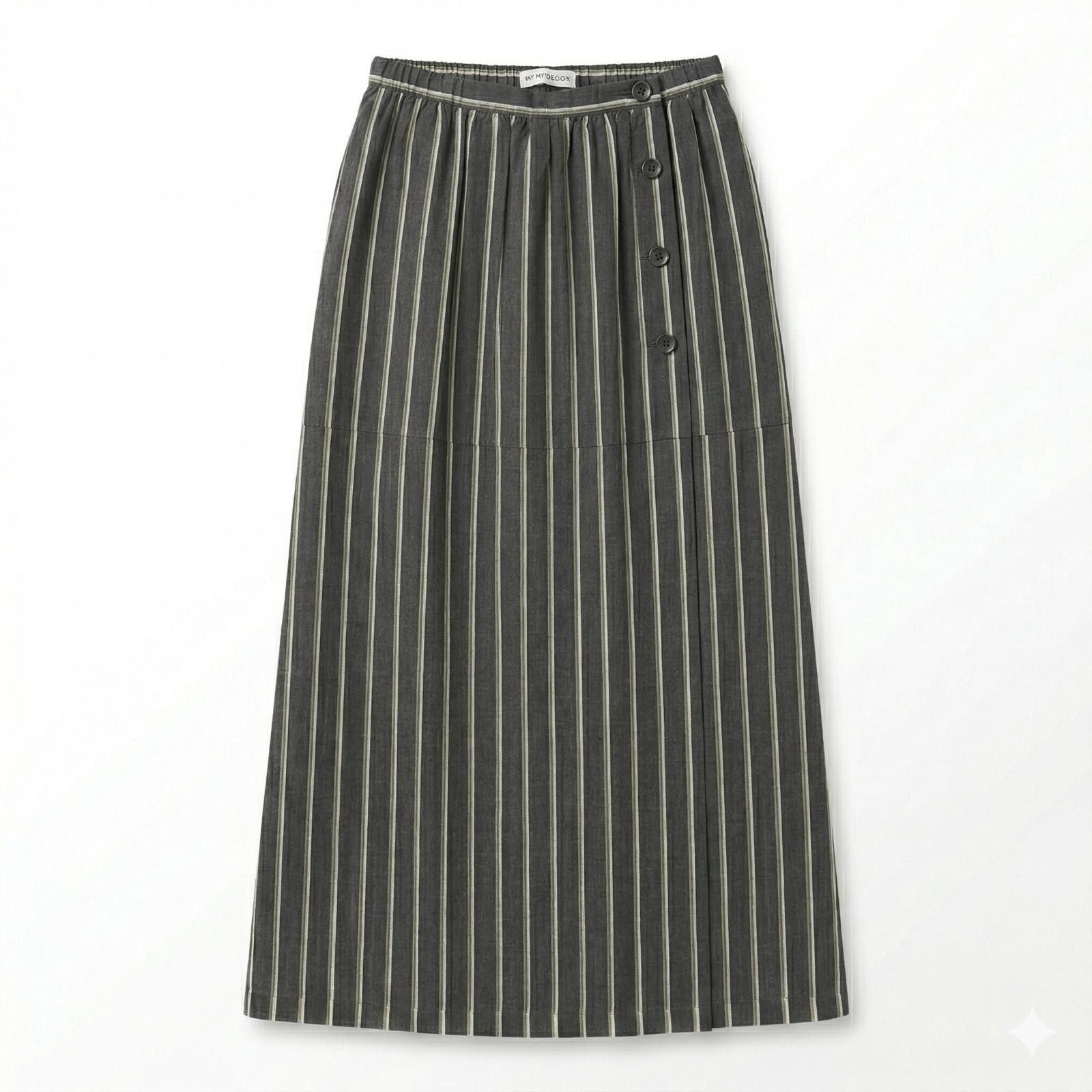 Issey Miyake Issey Miyake - Striped Pleated Wool Skirt Size 32" / US 10 / IT 46 - 1 Thumbnail