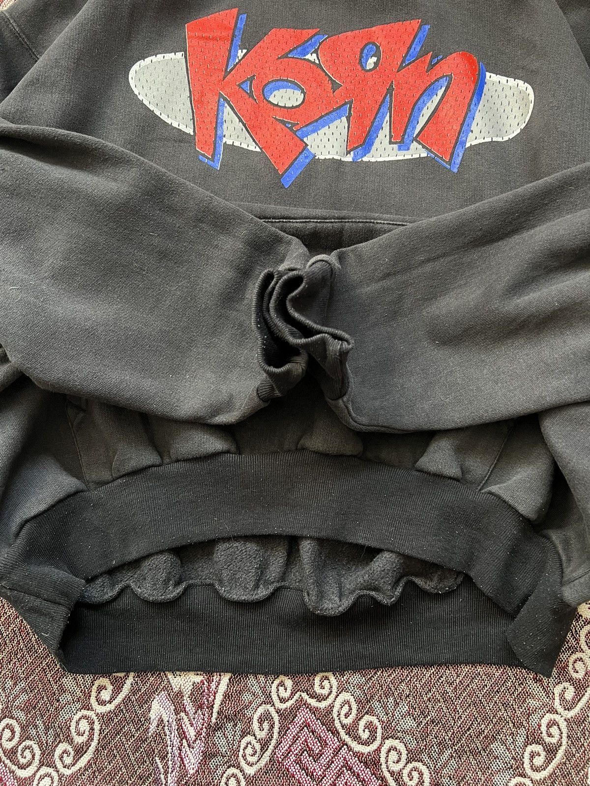Band Tees × Vintage VERY RARE 90s Vintage Korn Hoodie Size US XL / EU 56 / 4 - 8 Thumbnail
